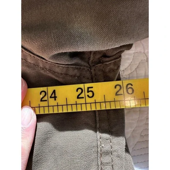 Vtg OUTDOOR LIFE Men's XL Fleece Lined Coat Jacket Cotton Brown Denim Hunting - Picture 9 of 16